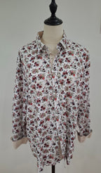 Thomson and Richards Floral Shirt Italian Fabric