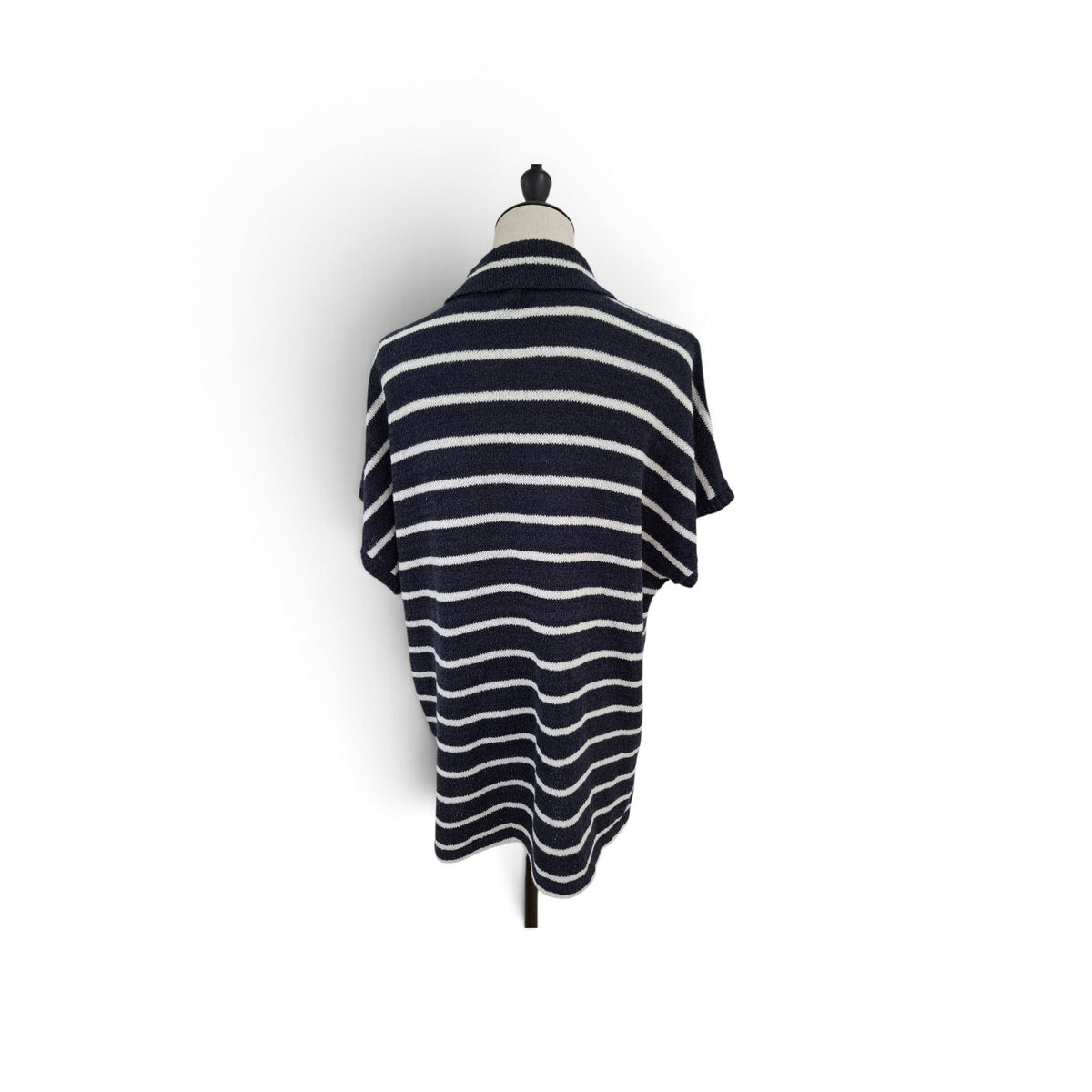 DECJUBA D Luxe Navy and White Striped Knit Top