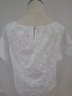 Broderie Anglaise style cotton top