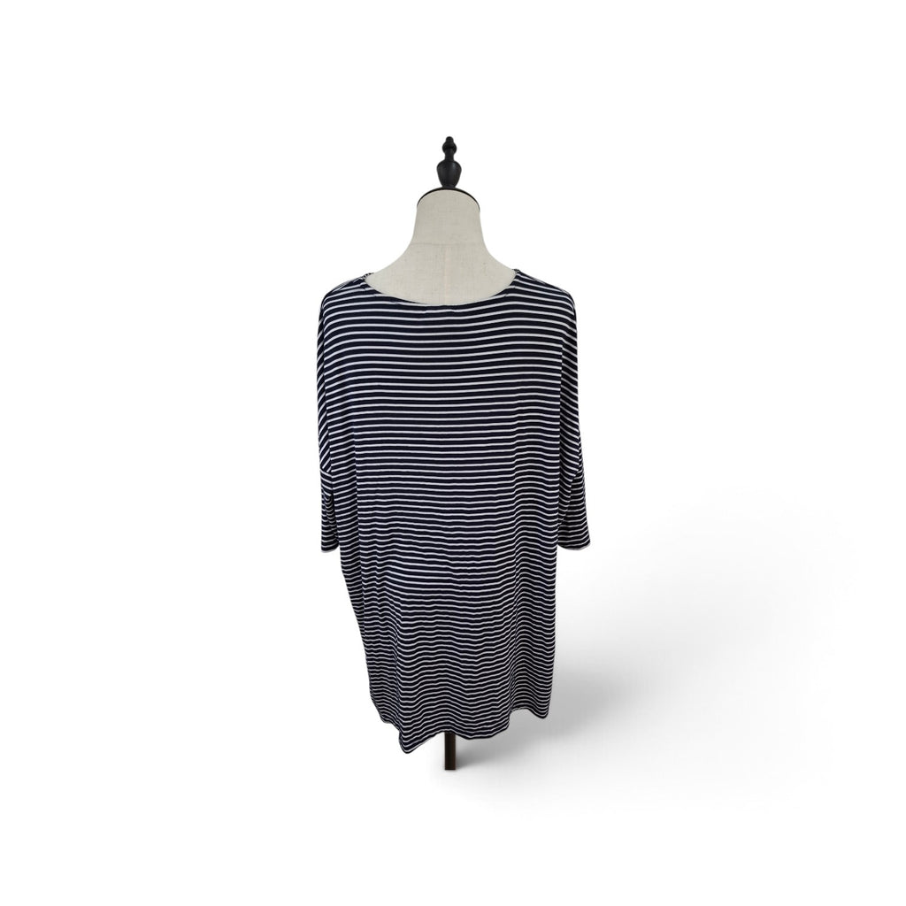 Izabel Gold Sequin Circle and Striped Top