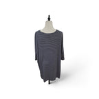 Izabel Gold Sequin Circle and Striped Top