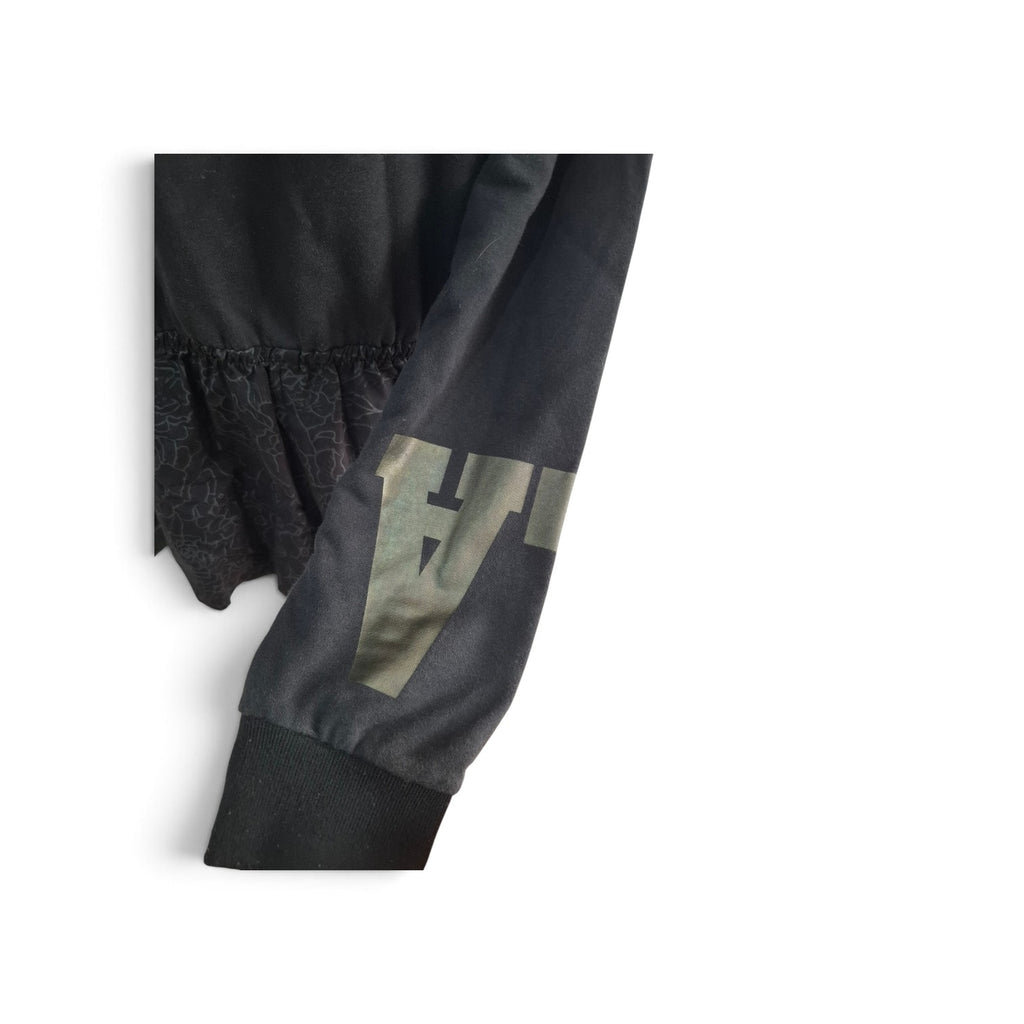 ILABB Black Sweatshirt with Floral Hem Detail