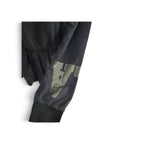 ILABB Black Sweatshirt with Floral Hem Detail