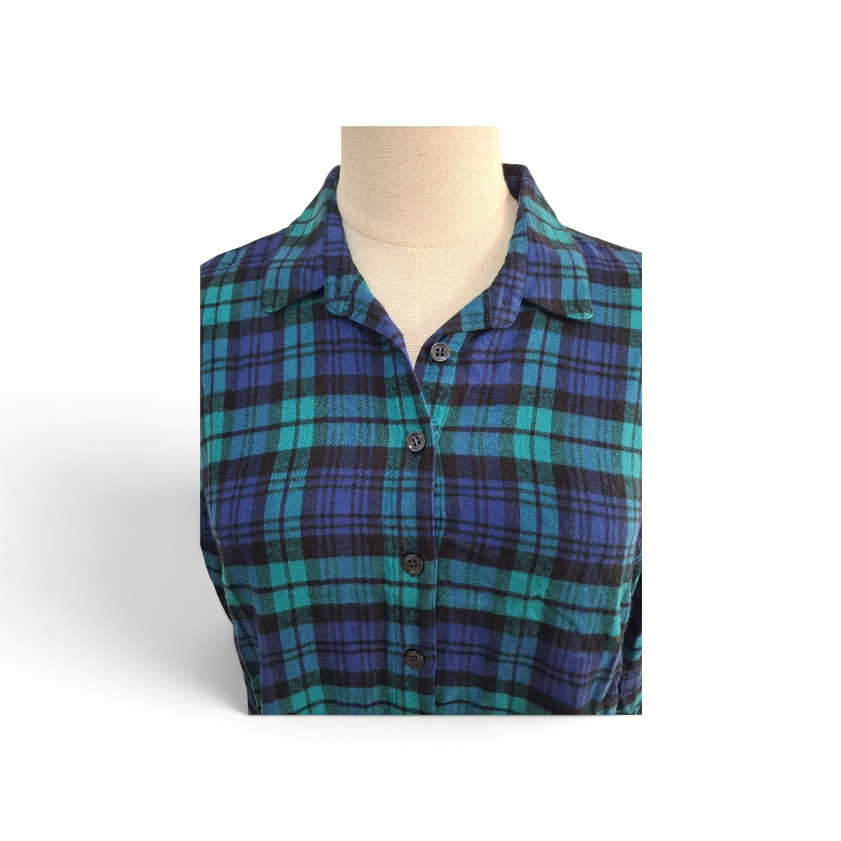 Green and Blue Plaid shirt by NEXT