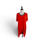 Pretty Basics Orange Dress with Contrast Collar