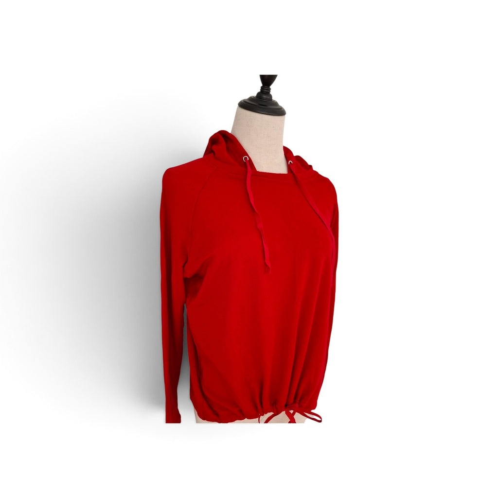 Red 100% Merino wool hoody