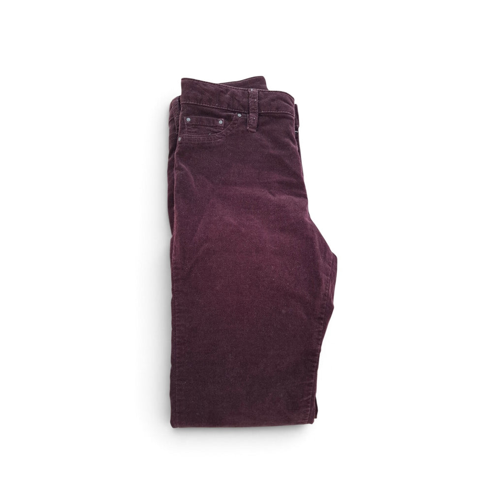 Max Burgundy Velvety Jeans