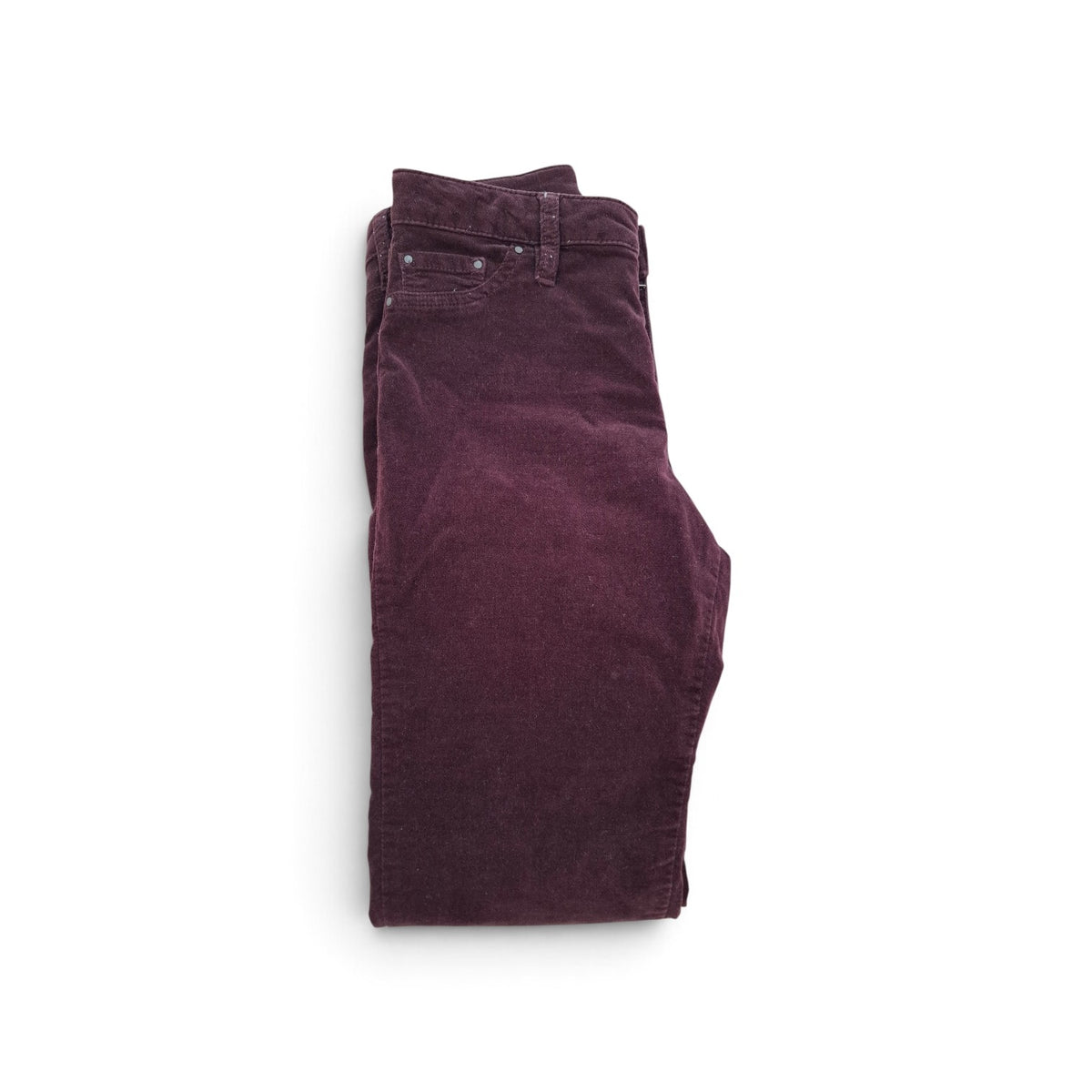 Max Burgundy Velvety Jeans