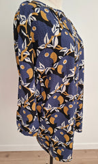 Orange Brand Blue Parrot Top