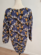 Orange Brand Blue Parrot Top
