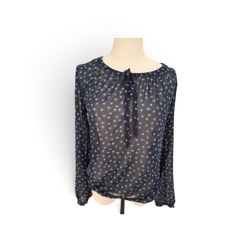 Esprit Sheer Navy Blouse