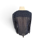 Esprit Sheer Navy Blouse