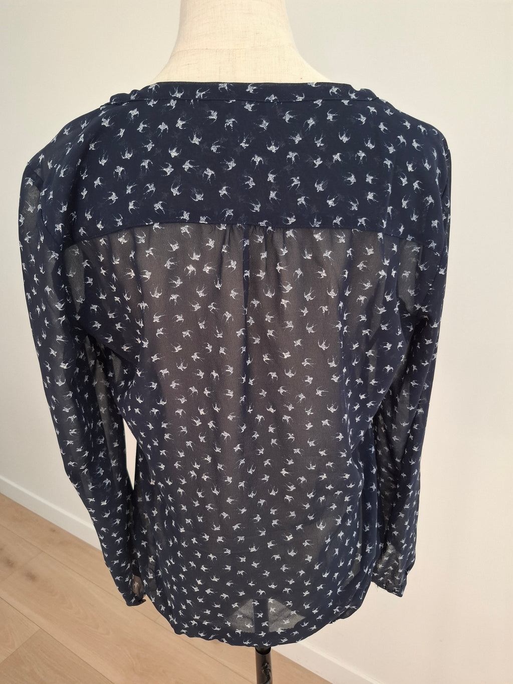Esprit Sheer Navy Blouse