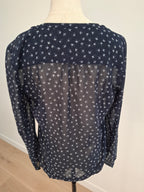 Esprit Sheer Navy Blouse