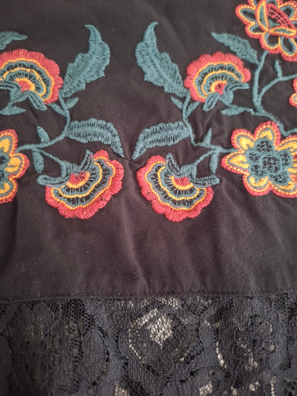 Sass Lace and Embroidered Dress