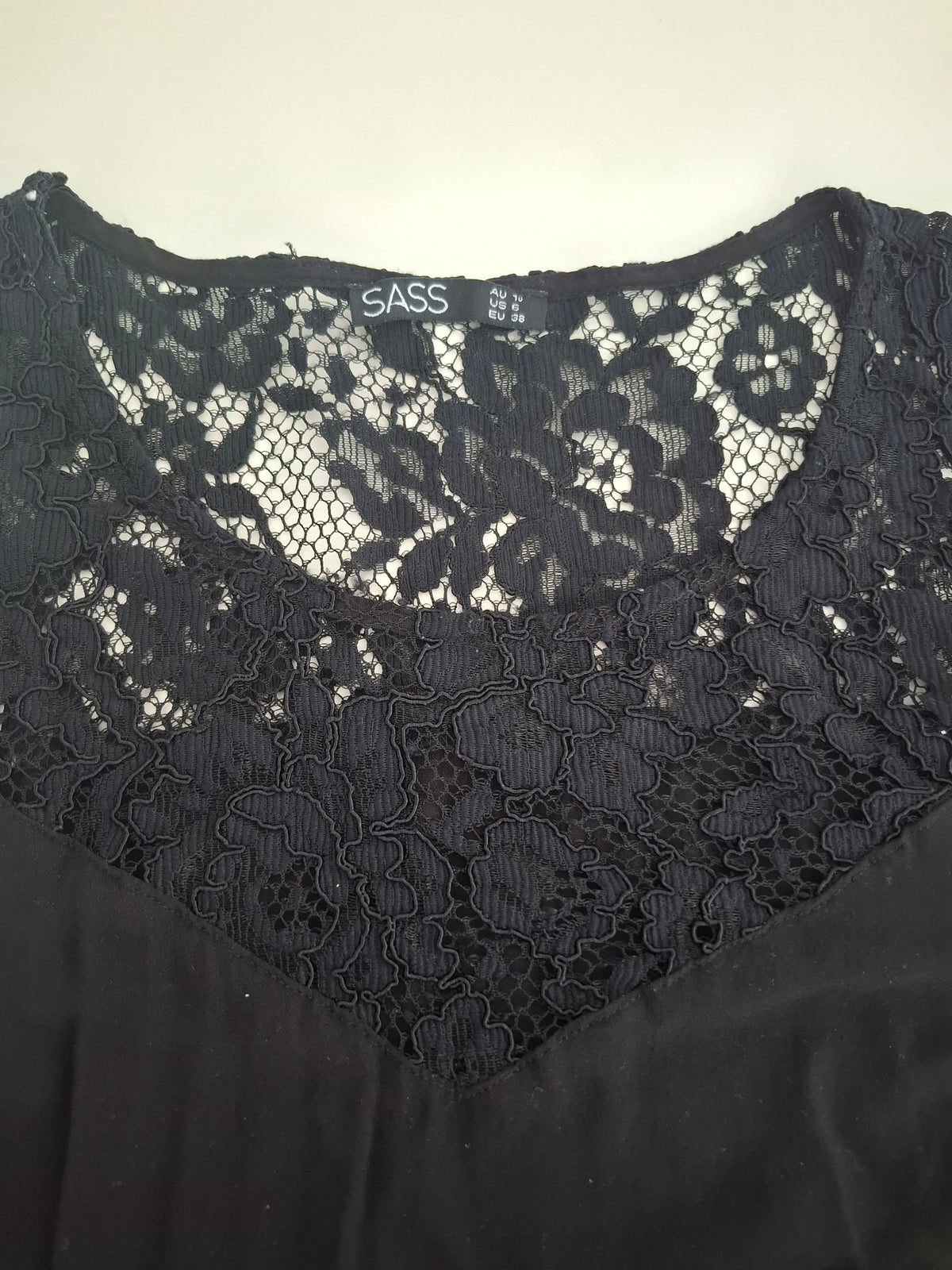 Sass Lace and Embroidered Dress