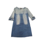 Zara Lady Denim distressed dress