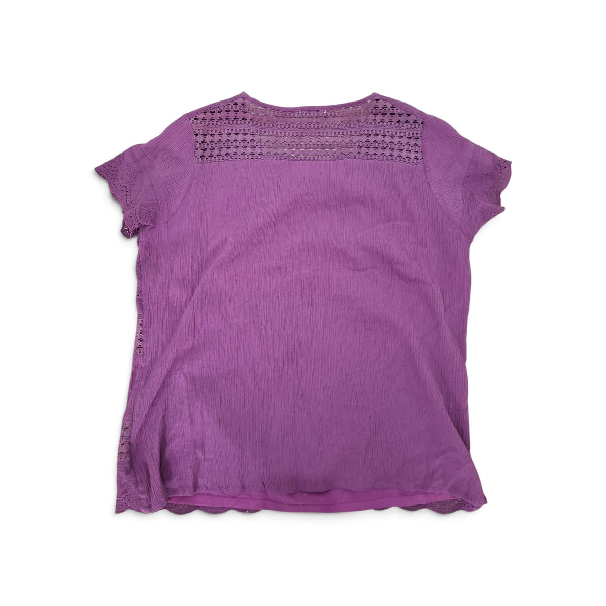 Victoria Hill Purple Lace Detail Top