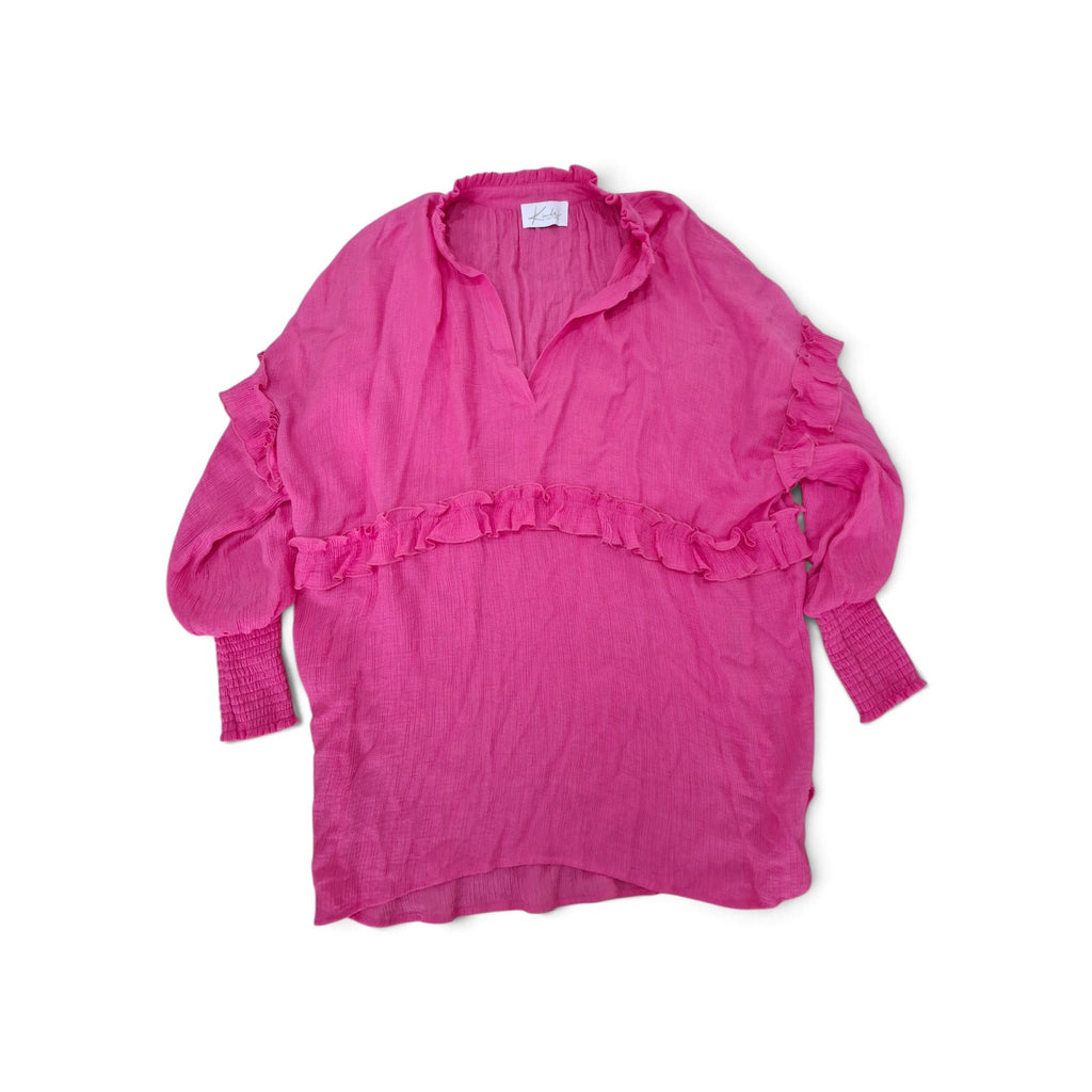 Kinde the label Hot Pink Blouse