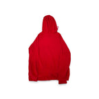 Red 100% Merino wool hoody