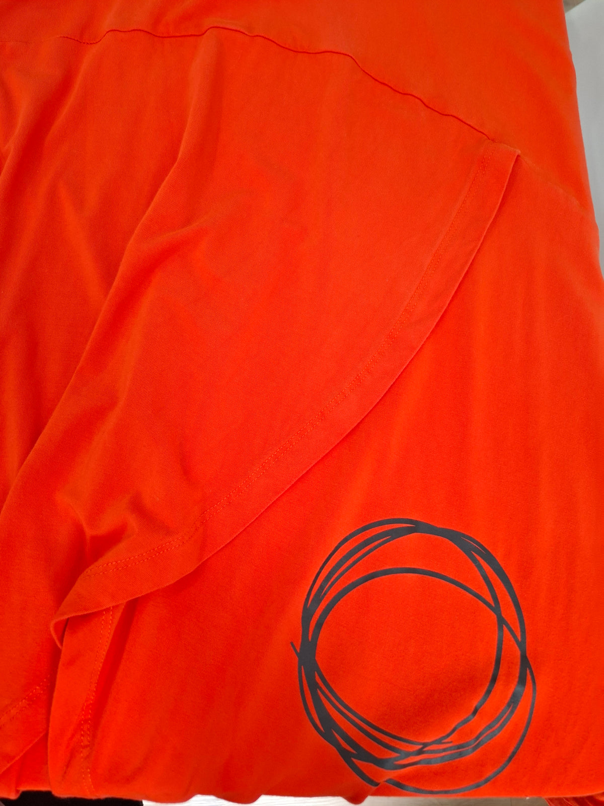 Pretty Basics Orange Dress with Contrast Collar