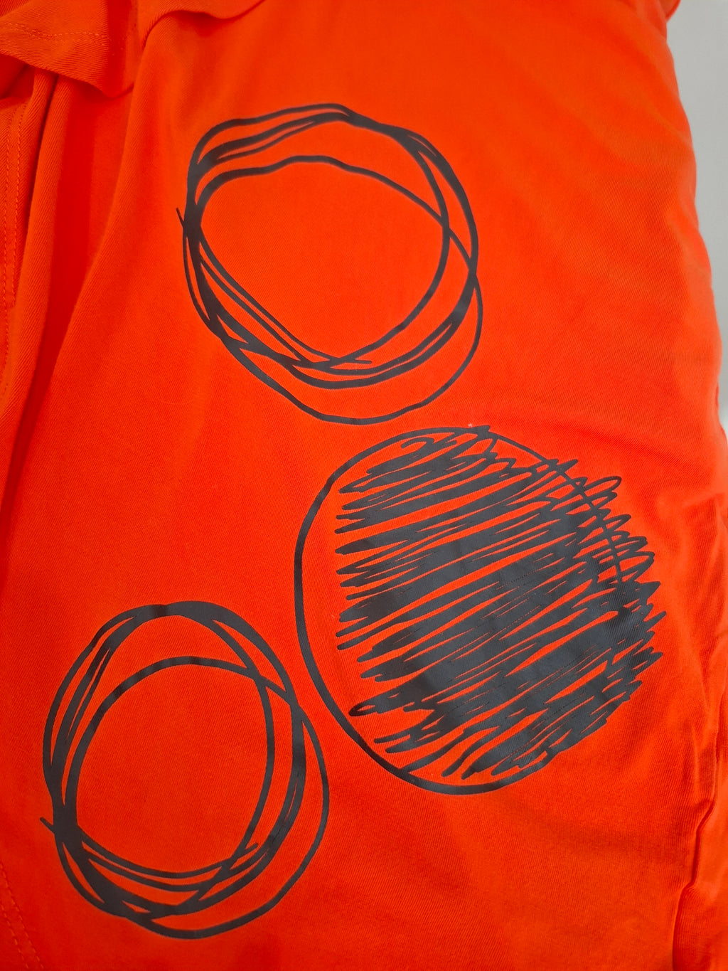 Pretty Basics Orange Dress with Contrast Collar