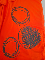 Pretty Basics Orange Dress with Contrast Collar