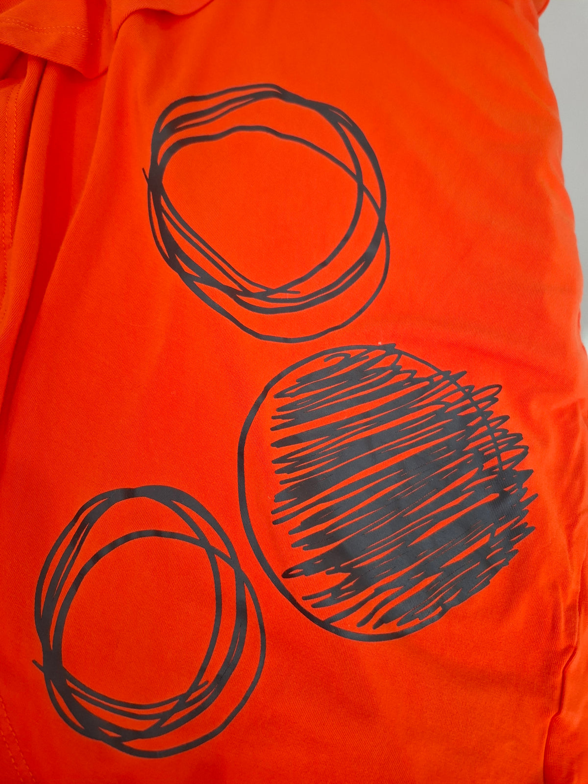 Pretty Basics Orange Dress with Contrast Collar