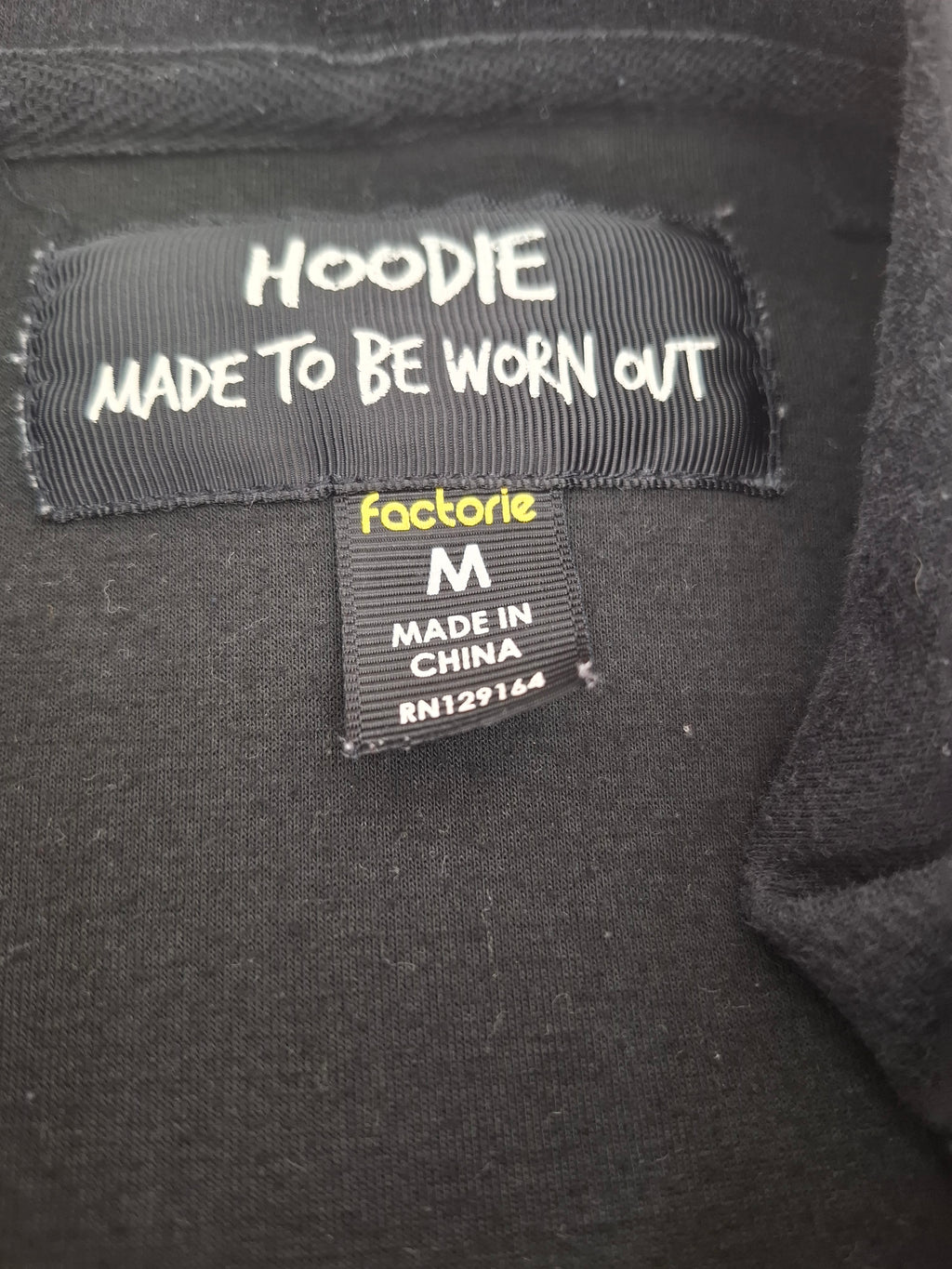 Factorie Grey and Black Hoodie