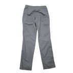 A pair of gray trousers shown flat against a plain white background.