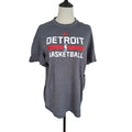USA Team Tees Detroit Pistons Basketball Grey Teeshirt