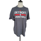 USA Team Tees Detroit Pistons Basketball Grey Teeshirt