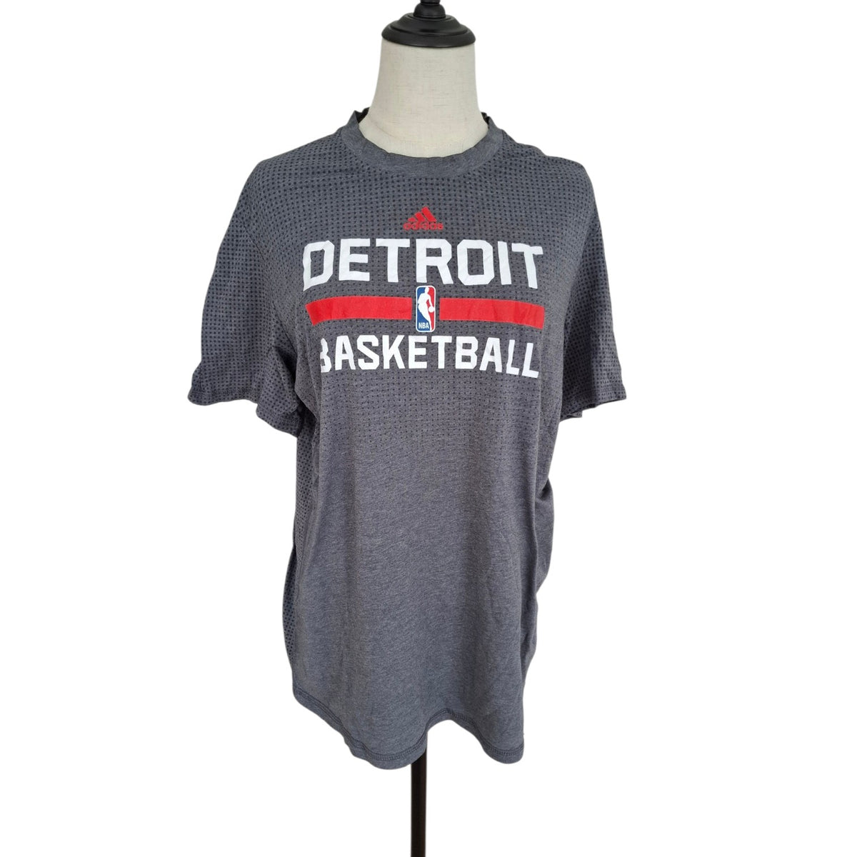 USA Team Tees Detroit Pistons Basketball Grey Teeshirt