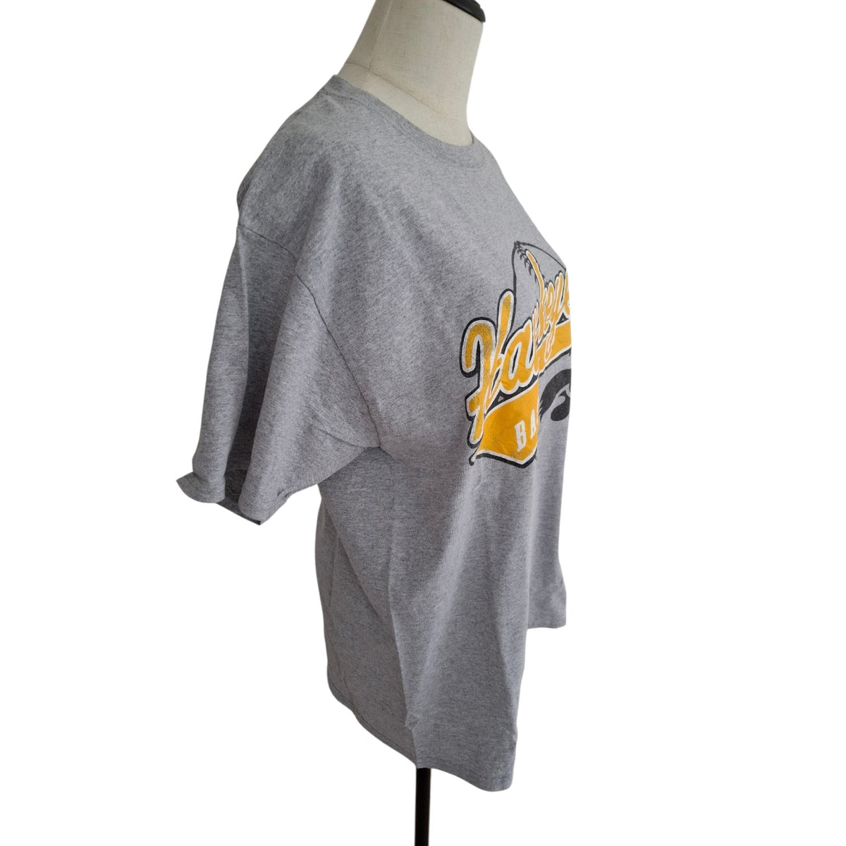USA Team Tees NCAA University of Iowa Hawkeyes Baseball Tee shirt Grey