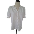 Fat Face White Cotton Blend Crochet Lace detailing