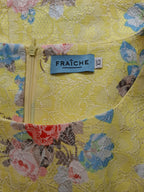 Fraiche Yellow floral Fit and Flare Dress