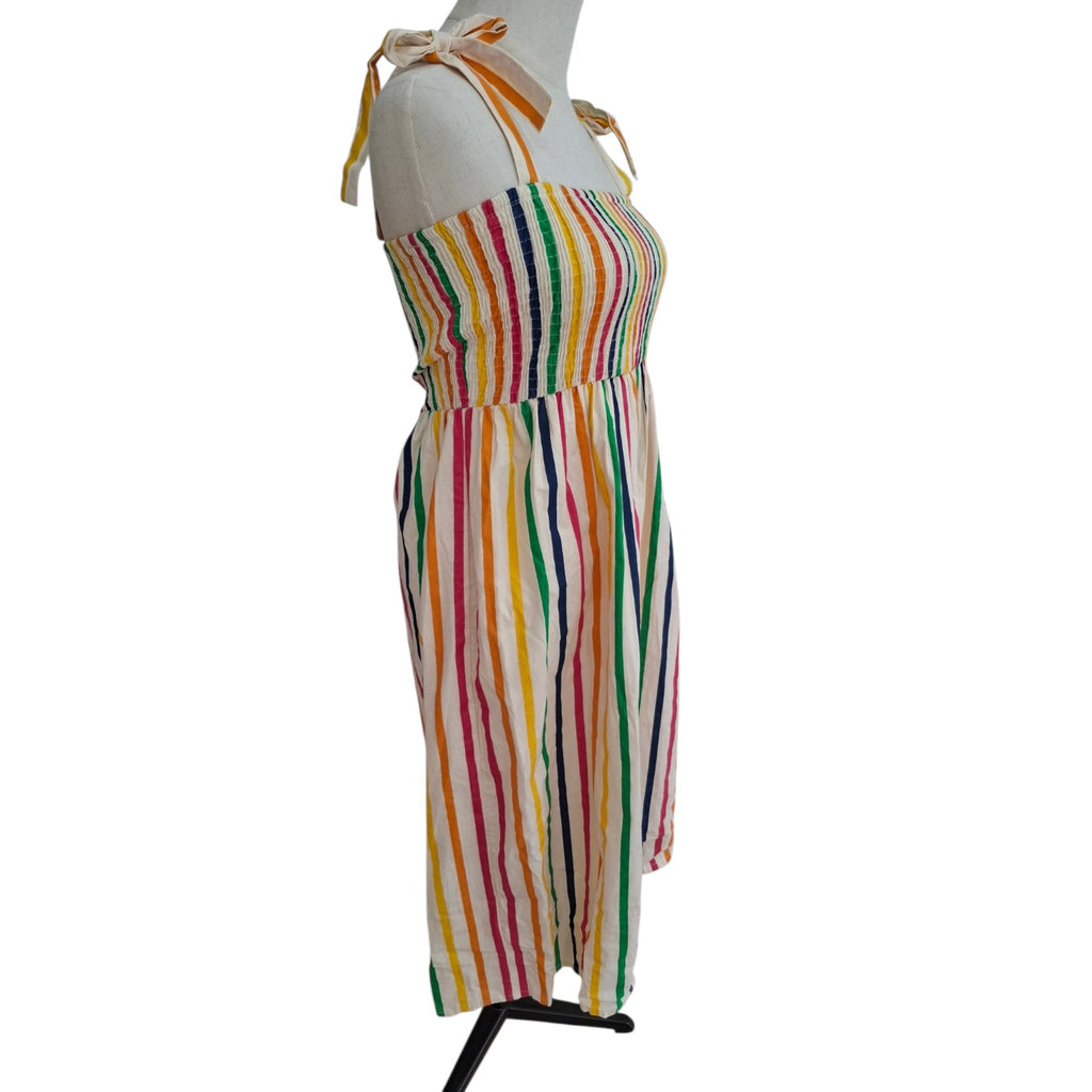 Compania Fantastica Candy Striped Midi Strappy Dress