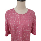 Country Road Pink Silk Linen Shift Dress
