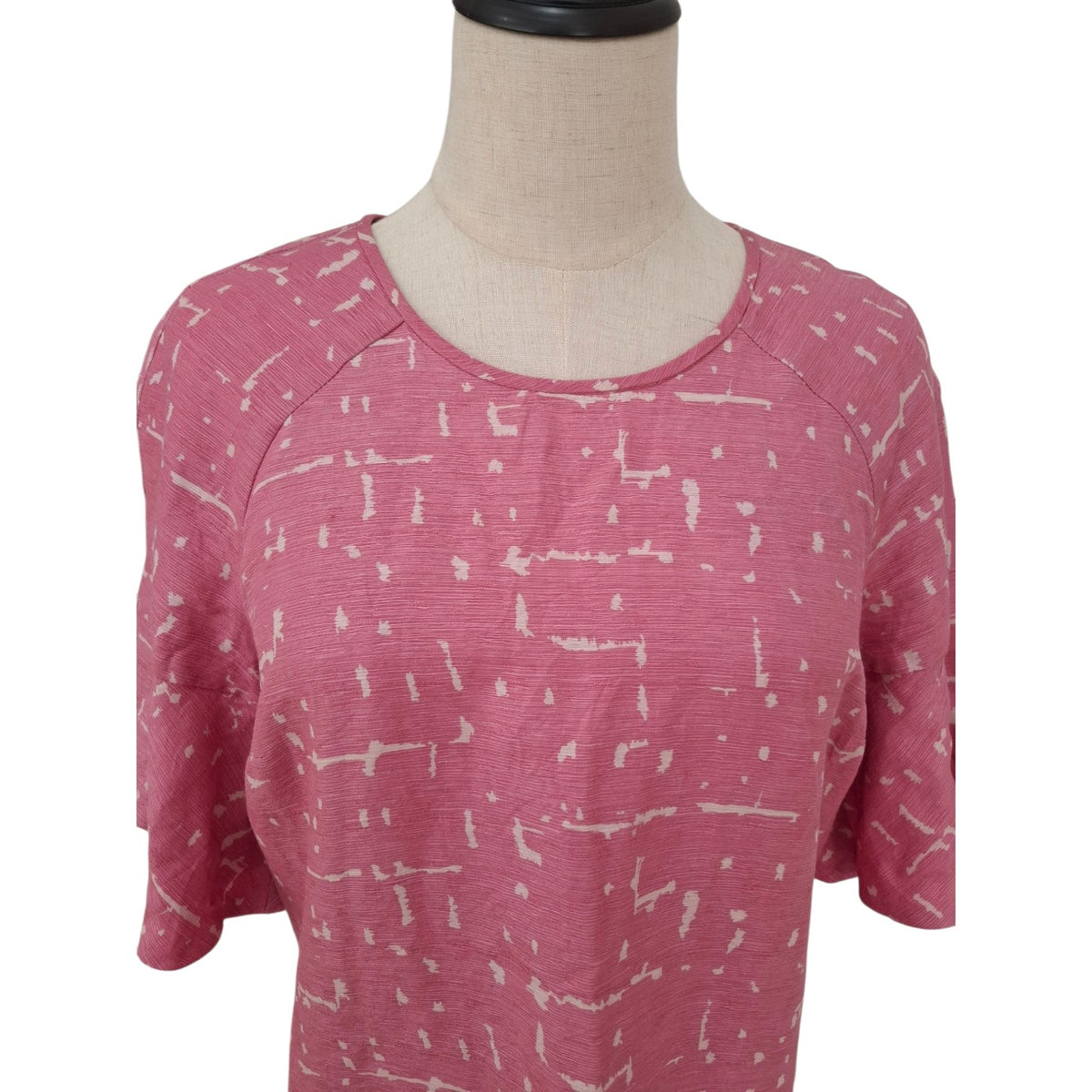 Country Road Pink Silk Linen Shift Dress