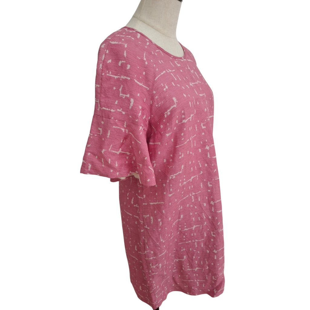 Country Road Pink Silk Linen Shift Dress