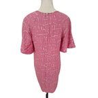 Country Road Pink Silk Linen Shift Dress
