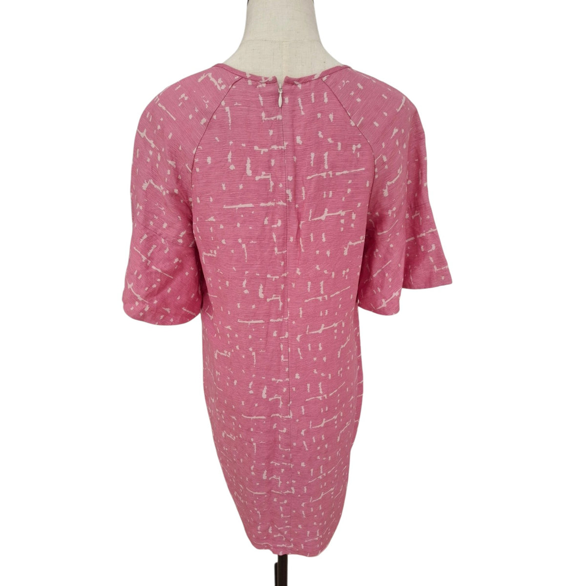 Country Road Pink Silk Linen Shift Dress