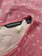 Country Road Pink Silk Linen Shift Dress
