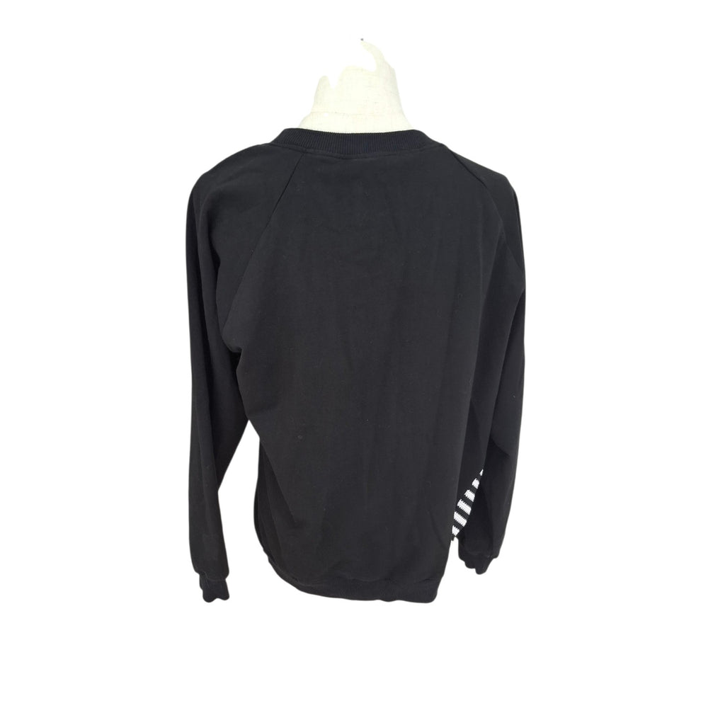 Ketzke Black and White diagonal striped sweater