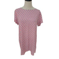All about Eve geo print shift dress blue pink and white