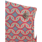 All about Eve geo print shift dress blue pink and white