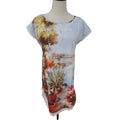Ketzke Garden landscape Tunic Dress with Crochet Lace trim