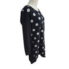 Charlo Spot Dress Black and Silver Long Sleeve