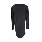 Charlo Spot Dress Black and Silver Long Sleeve