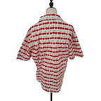 Cherry Pattern Short Sleeve Button Down Shirt